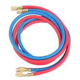 Air Conditioner Refrigerant Recharge Hose AirConditioning Refrigeration Adding Tool Accessory(Double English Standard Joint 2Pcs 1.5meters )